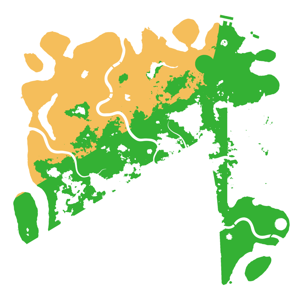 Biome Rust Map: Procedural Map, Size: 4500, Seed: 166259504