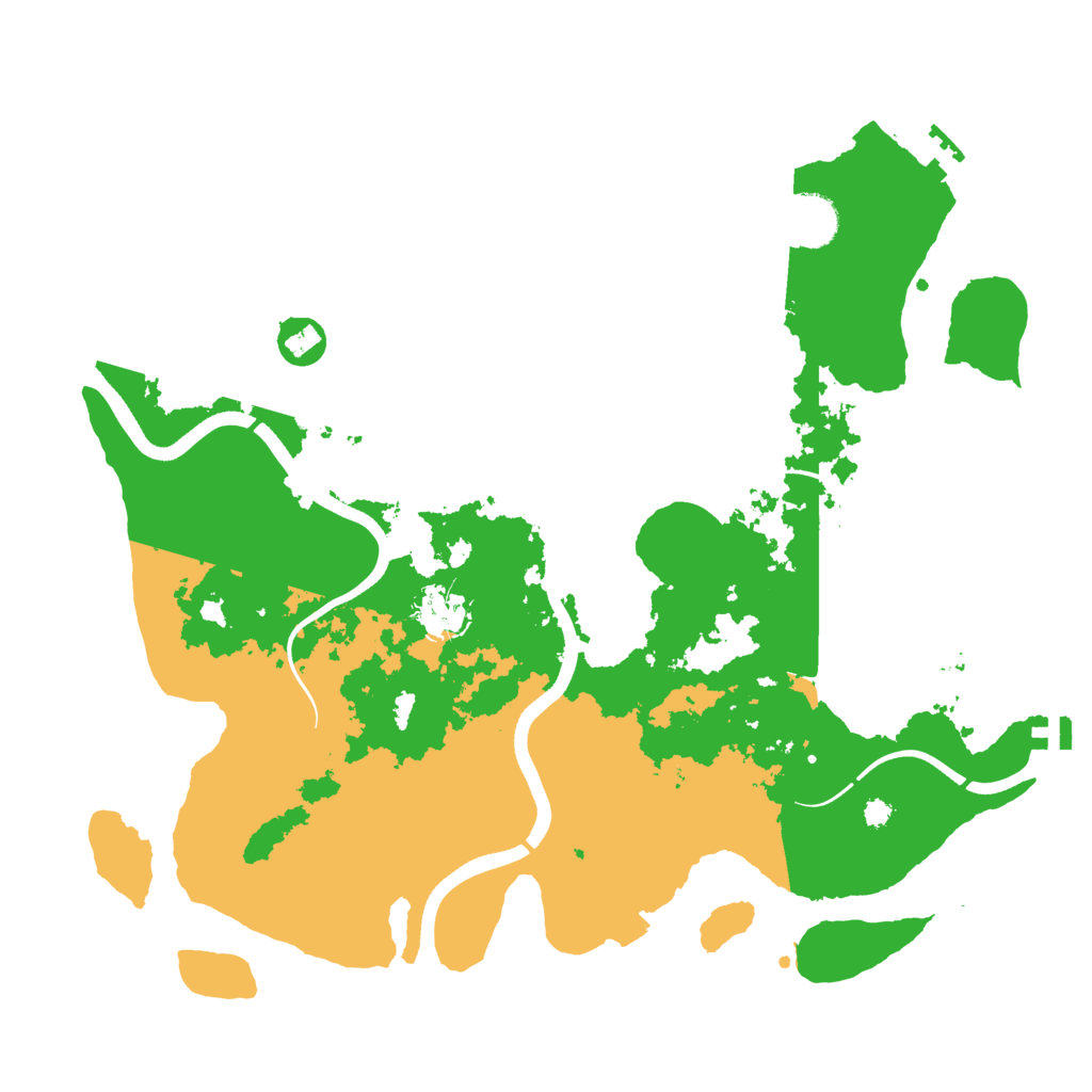 Biome Rust Map: Procedural Map, Size: 3600, Seed: 65786758