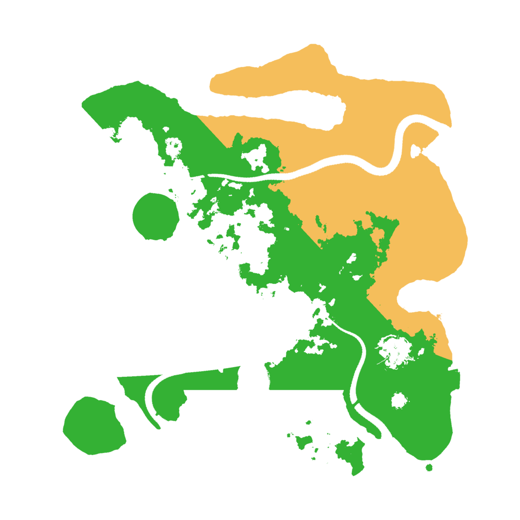 Biome Rust Map: Procedural Map, Size: 3000, Seed: 20727