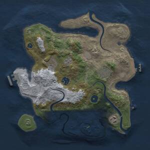 Thumbnail Rust Map: Procedural Map, Size: 3000, Seed: 20727, 11 Monuments