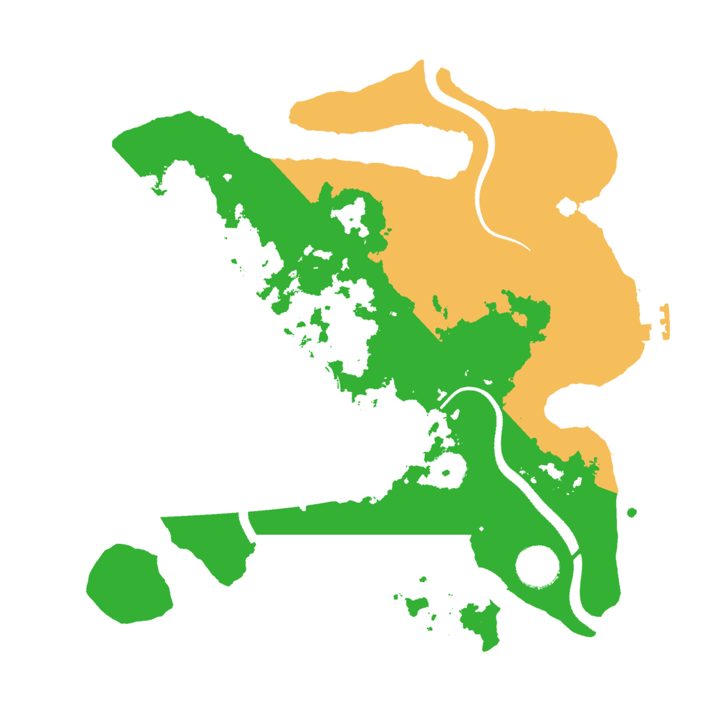 Biome Rust Map: Procedural Map, Size: 3000, Seed: 20727