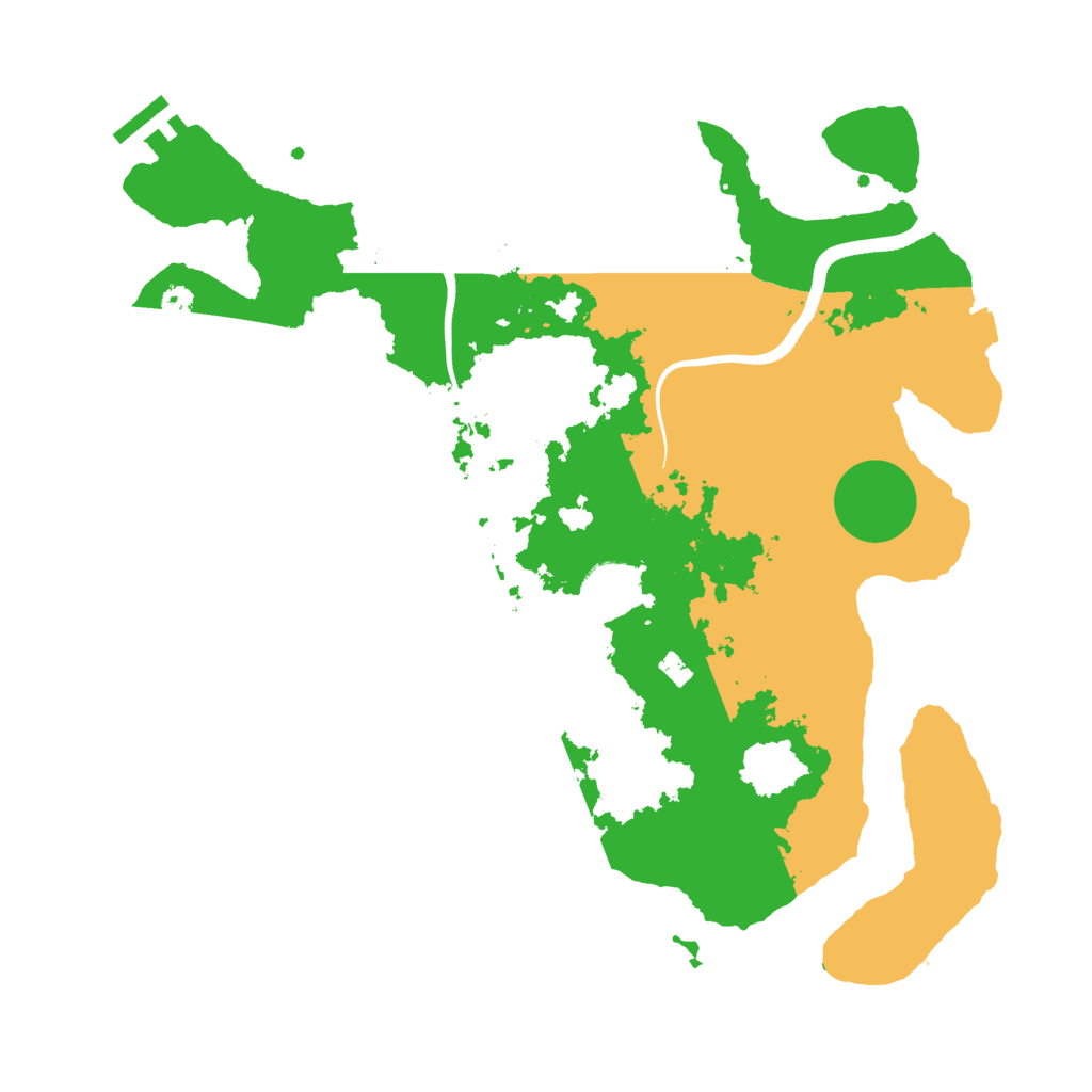 Biome Rust Map: Procedural Map, Size: 3500, Seed: 651617733
