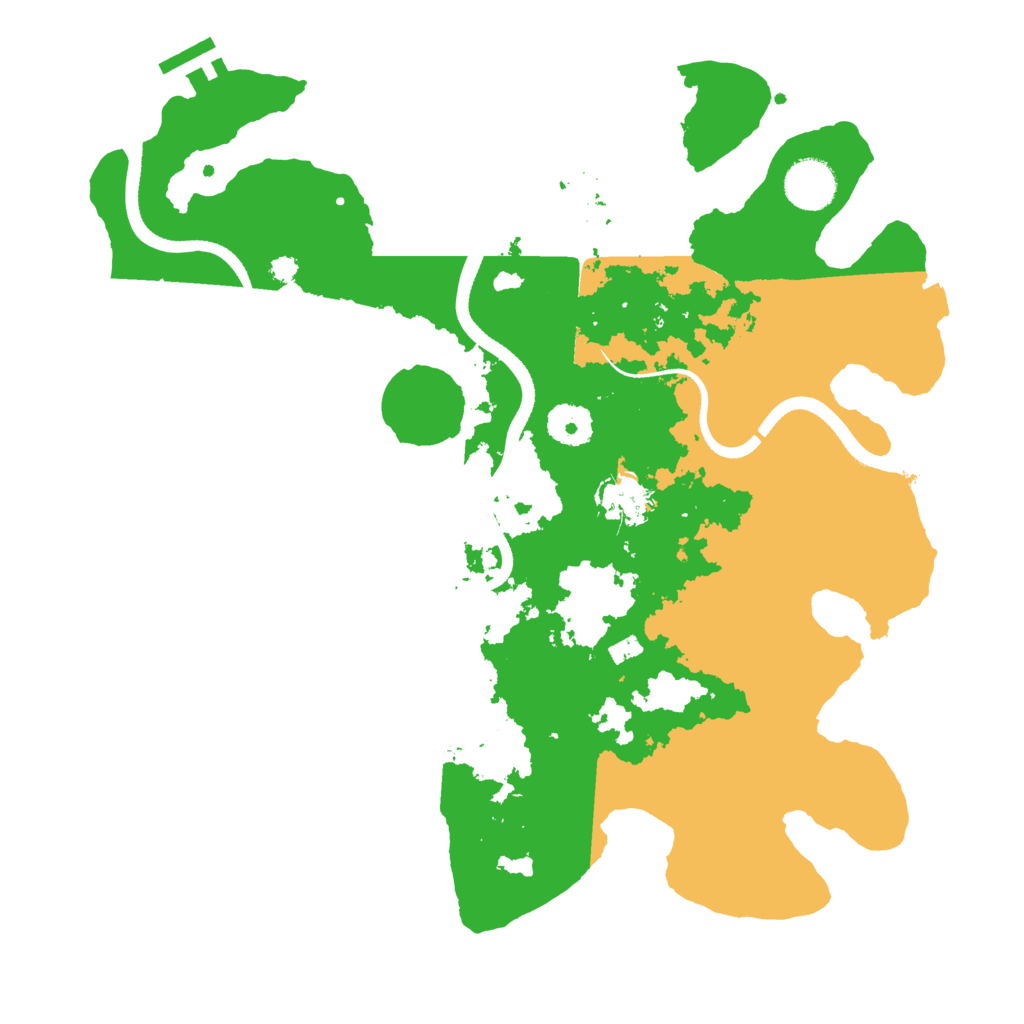 Biome Rust Map: Procedural Map, Size: 3500, Seed: 41234214