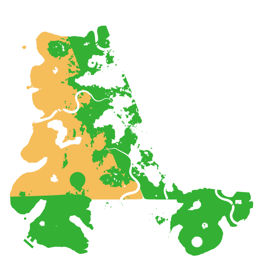 Biome Rust Map: Procedural Map, Size: 4500, Seed: 527383013