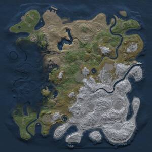 Thumbnail Rust Map: Procedural Map, Size: 4250, Seed: 922102589, 17 Monuments