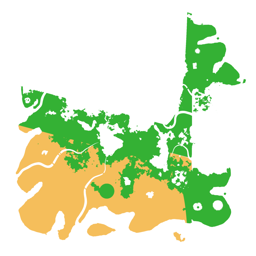 Biome Rust Map: Procedural Map, Size: 4500, Seed: 3651144