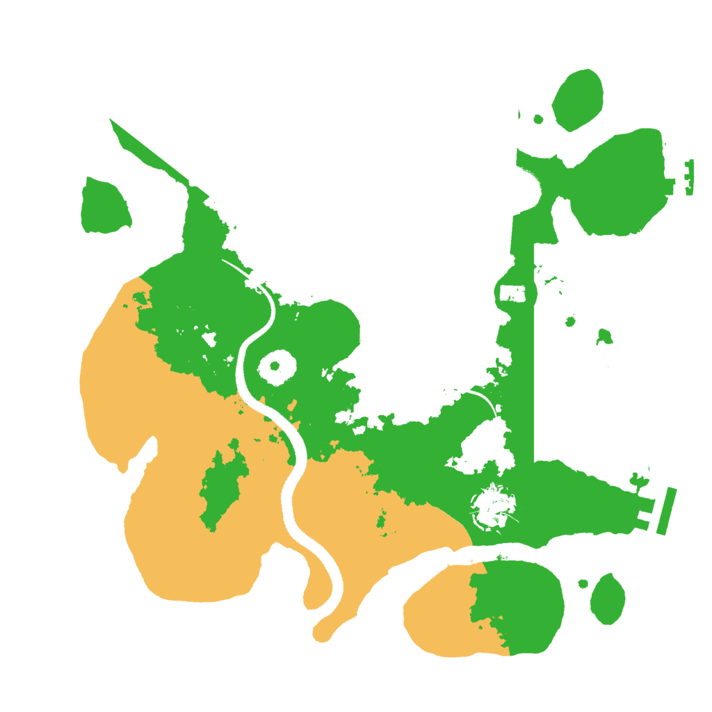 Biome Rust Map: Procedural Map, Size: 3000, Seed: 74925