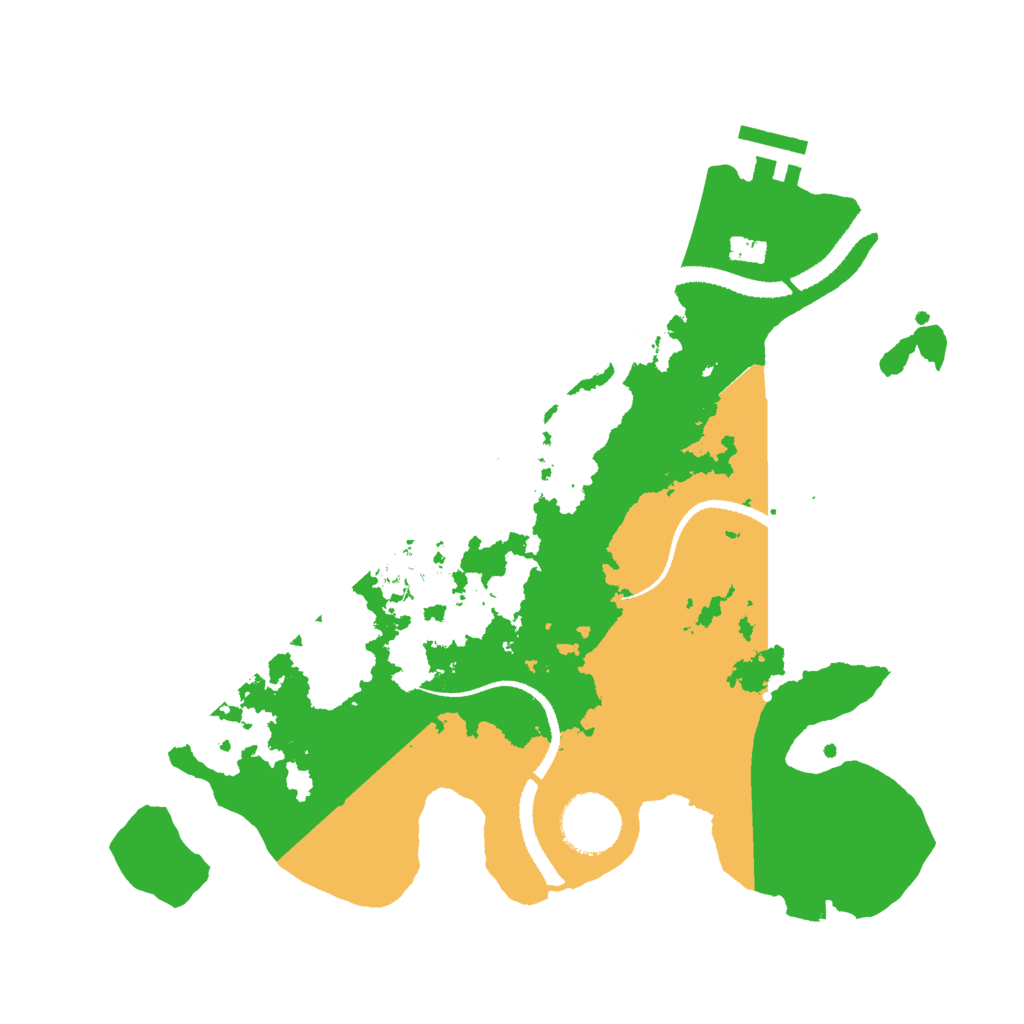 Biome Rust Map: Procedural Map, Size: 3000, Seed: 145687