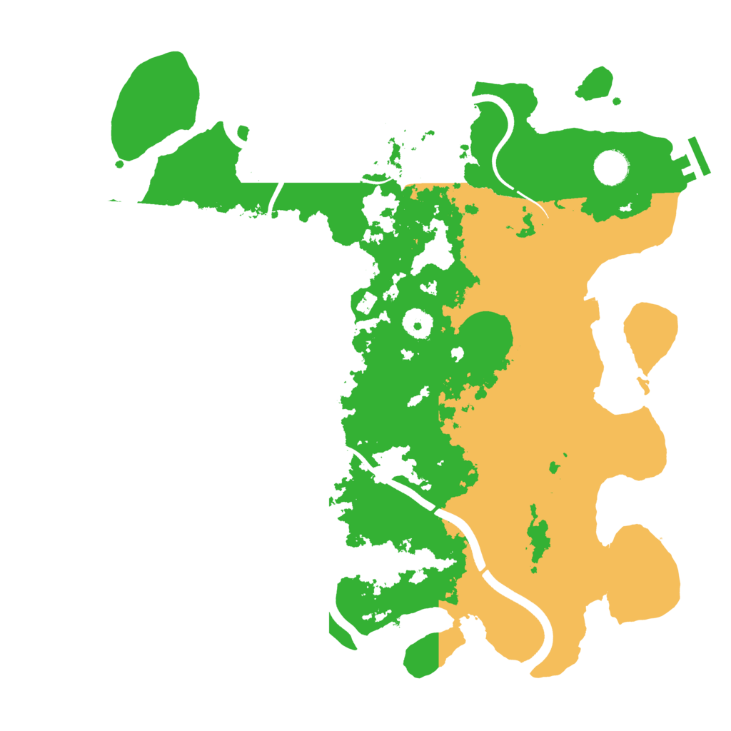 Biome Rust Map: Procedural Map, Size: 3700, Seed: 296290