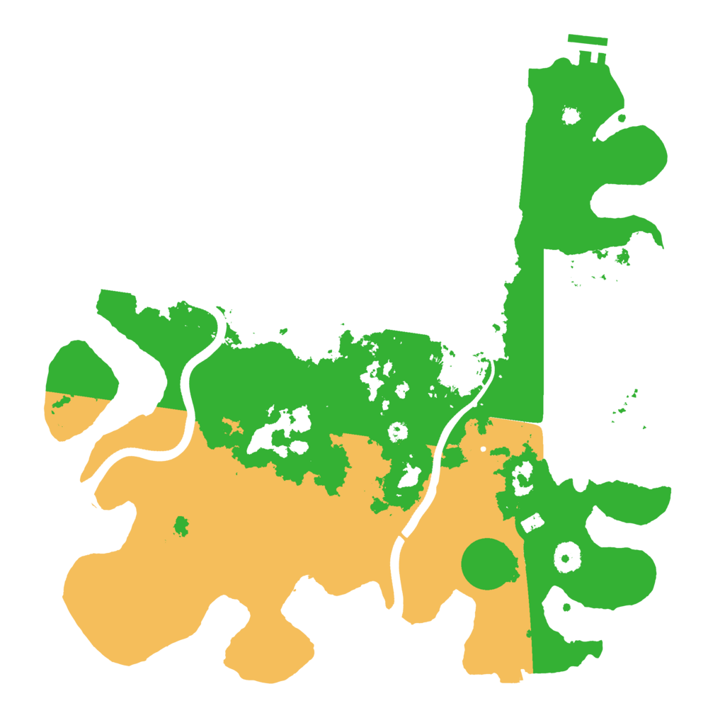 Biome Rust Map: Procedural Map, Size: 3700, Seed: 538928
