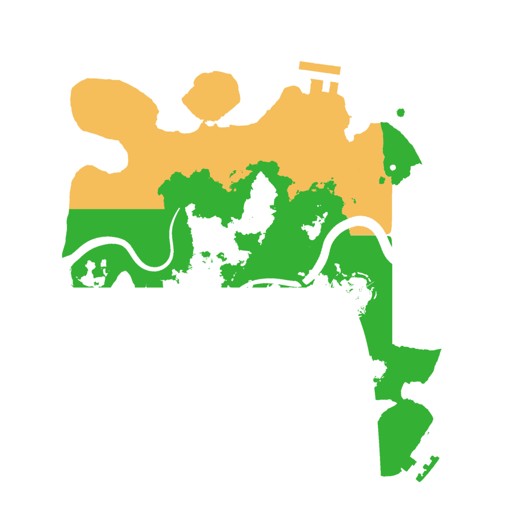 Biome Rust Map: Procedural Map, Size: 2550, Seed: 4837