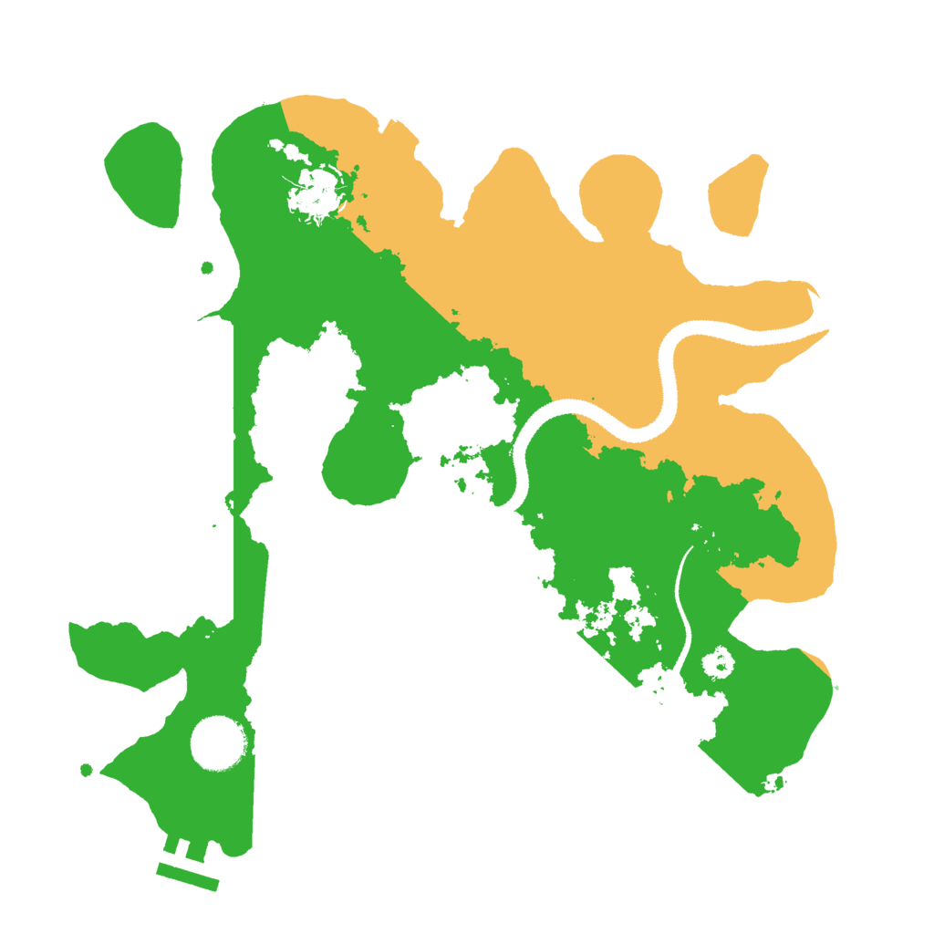Biome Rust Map: Procedural Map, Size: 3000, Seed: 1424986762