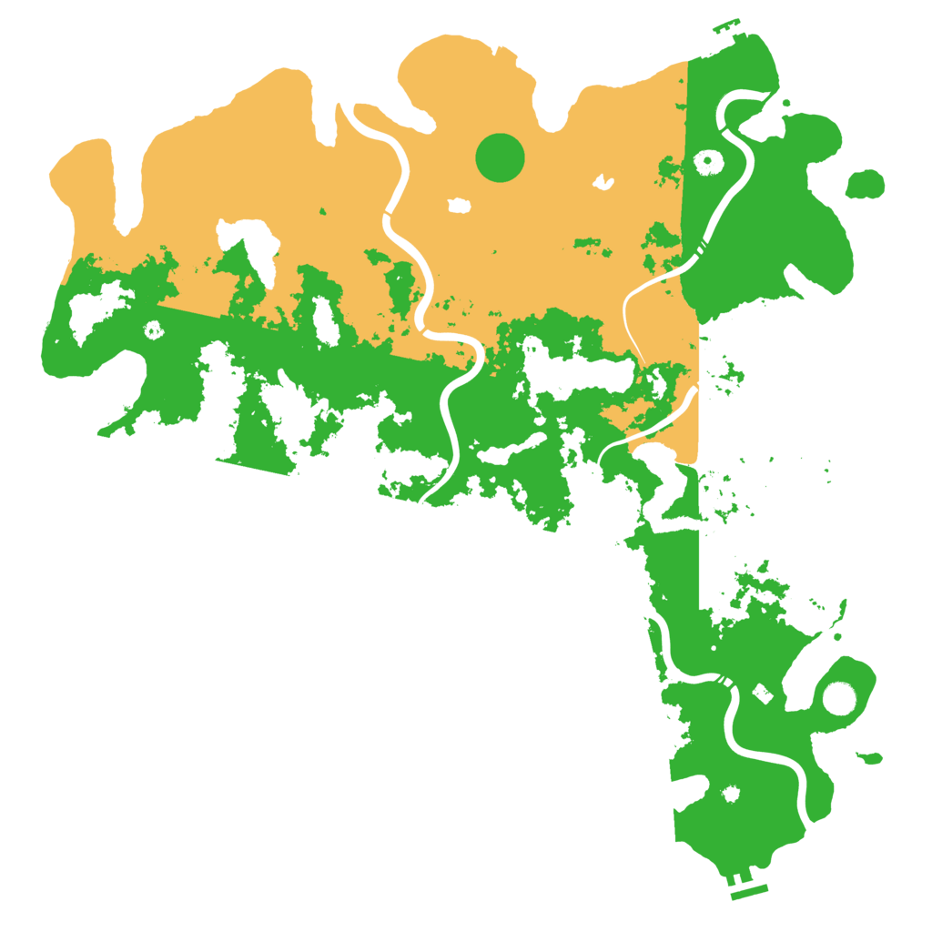 Biome Rust Map: Procedural Map, Size: 5000, Seed: 148153