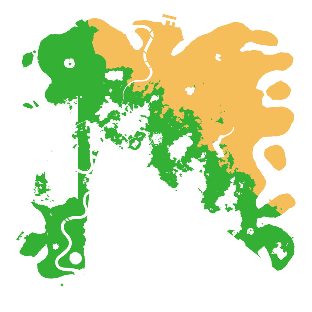 Biome Rust Map: Procedural Map, Size: 4500, Seed: 437139453