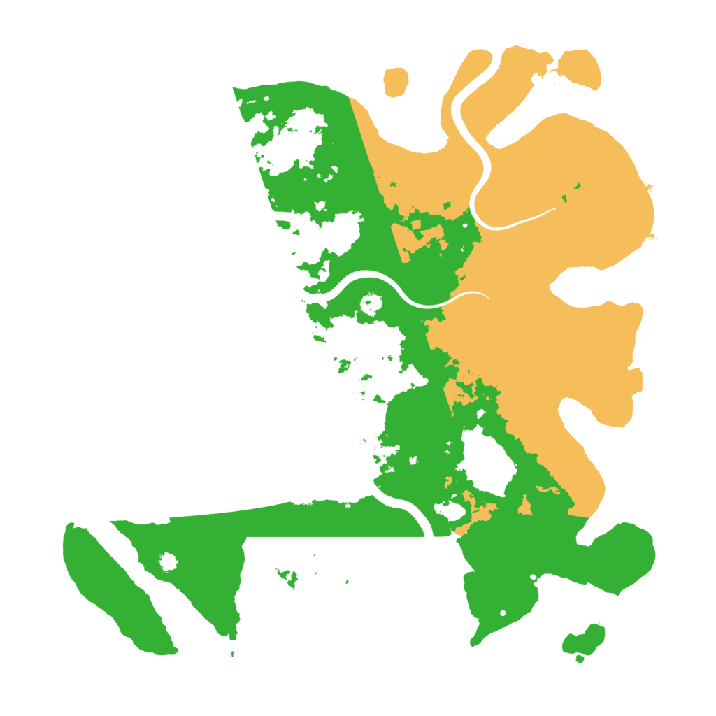 Biome Rust Map: Procedural Map, Size: 3500, Seed: 2202018