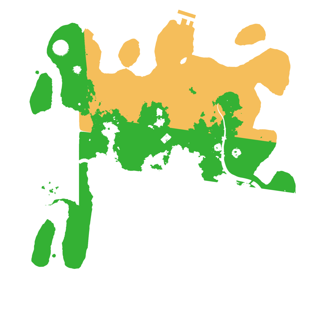 Biome Rust Map: Procedural Map, Size: 3500, Seed: 20888642