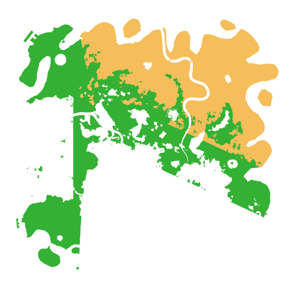 Biome Rust Map: Procedural Map, Size: 4500, Seed: 83279007