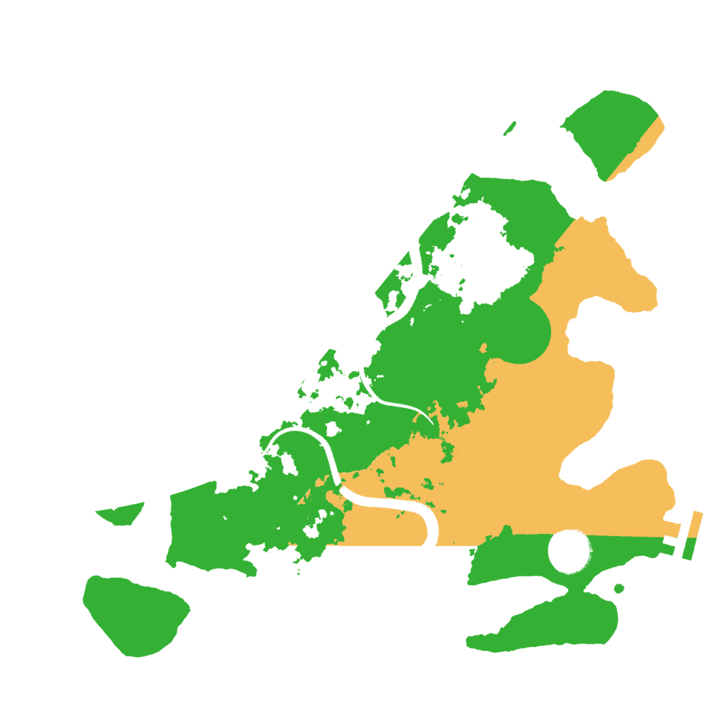 Biome Rust Map: Procedural Map, Size: 3000, Seed: 54373343