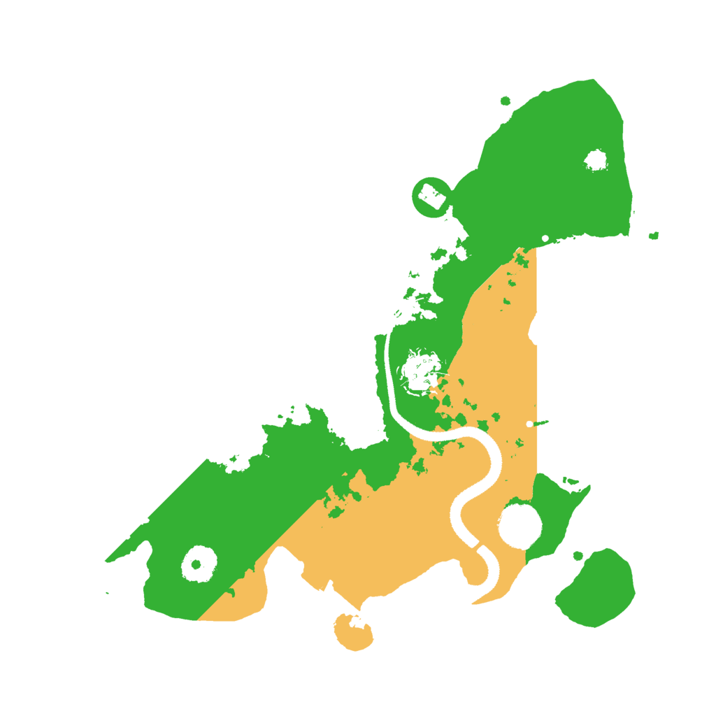 Biome Rust Map: Procedural Map, Size: 3000, Seed: 597812