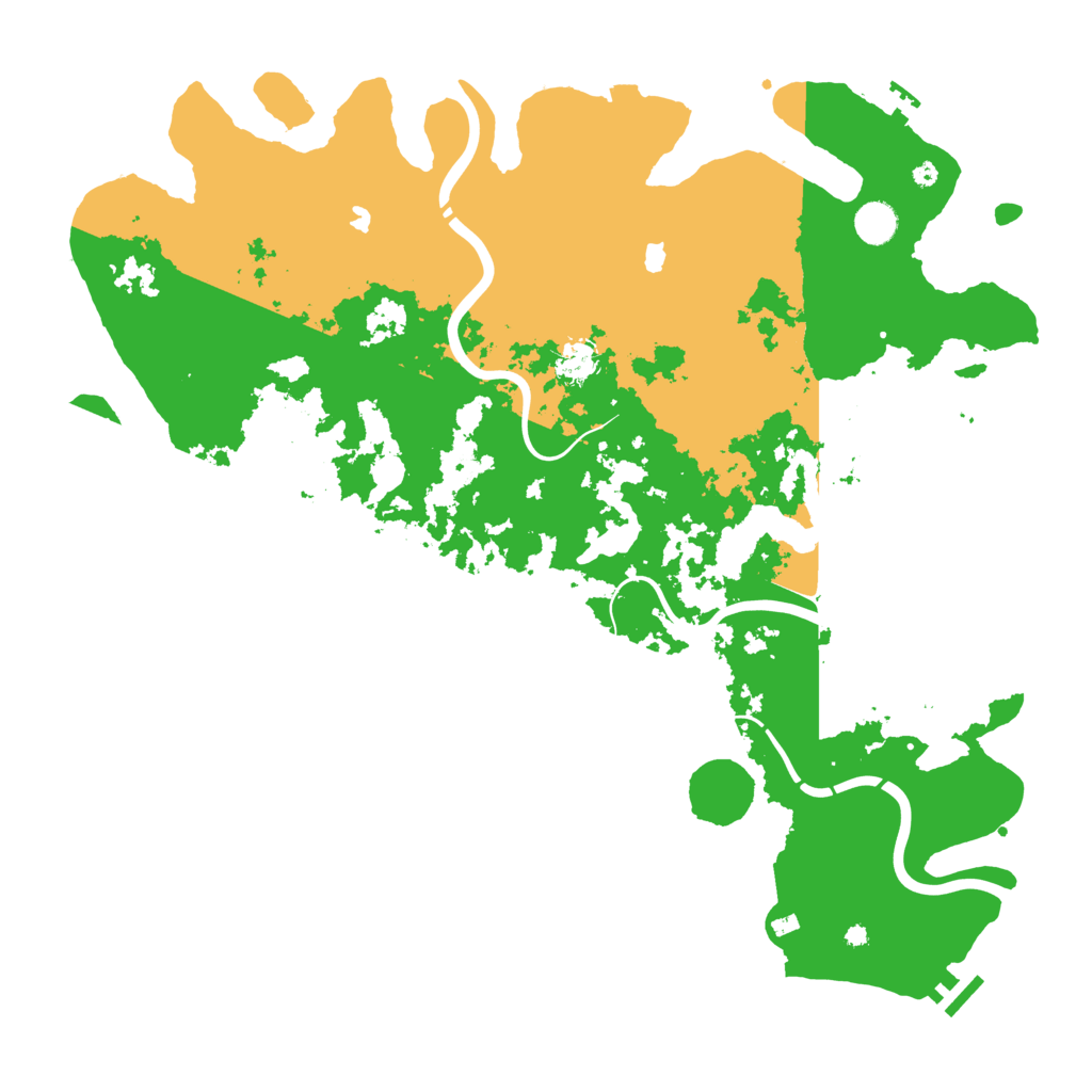 Biome Rust Map: Procedural Map, Size: 4500, Seed: 1168620821