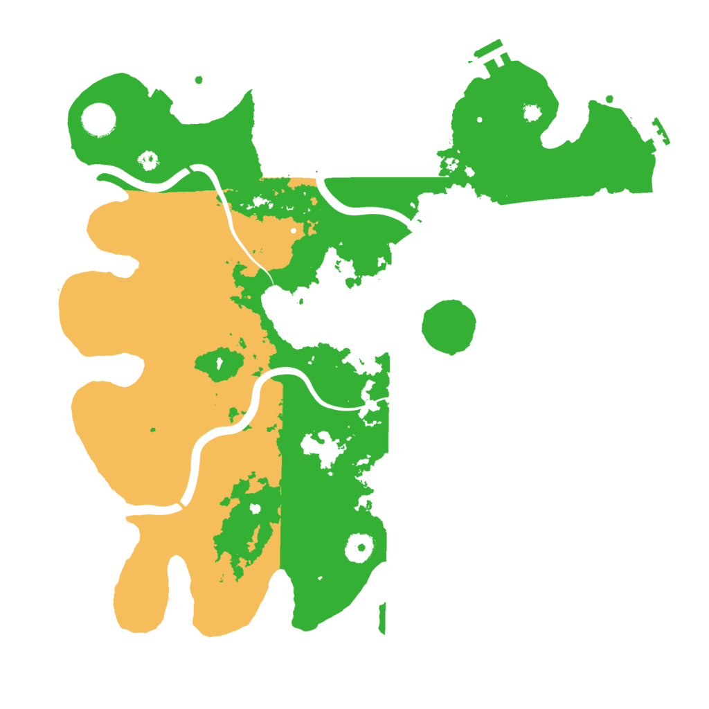 Biome Rust Map: Procedural Map, Size: 3700, Seed: 153415