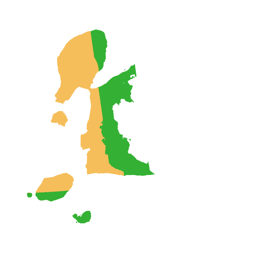 Biome Rust Map: Procedural Map, Size: 2000, Seed: 858566133