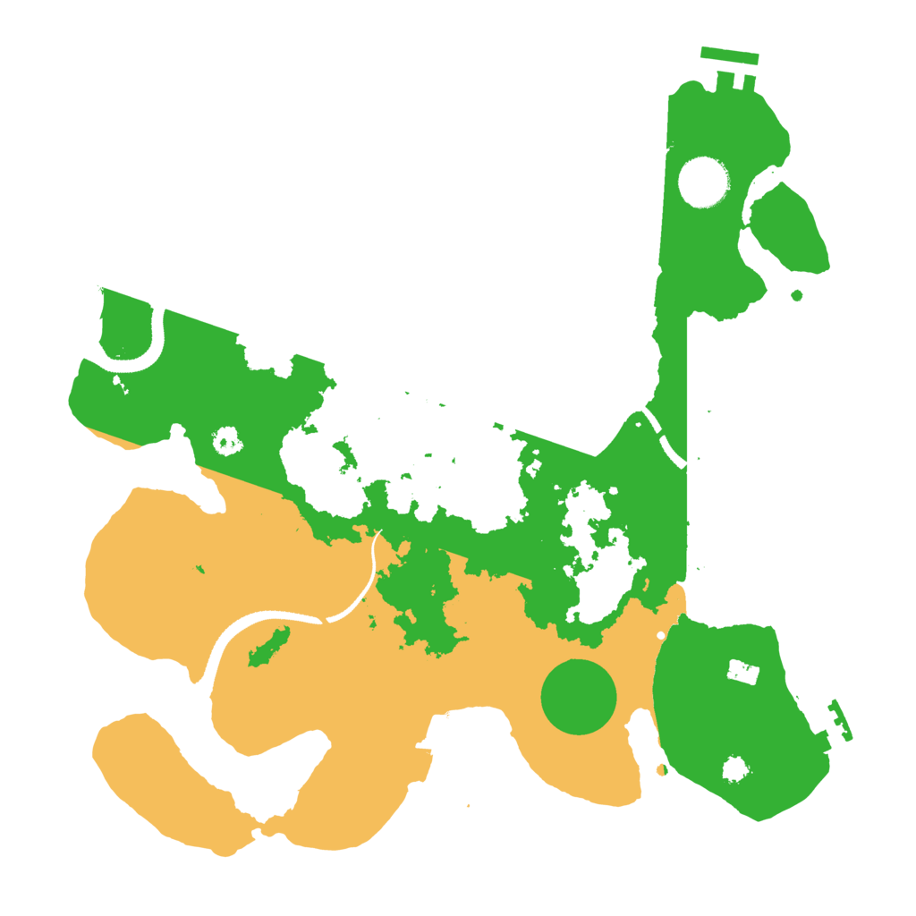 Biome Rust Map: Procedural Map, Size: 3200, Seed: 1292468803