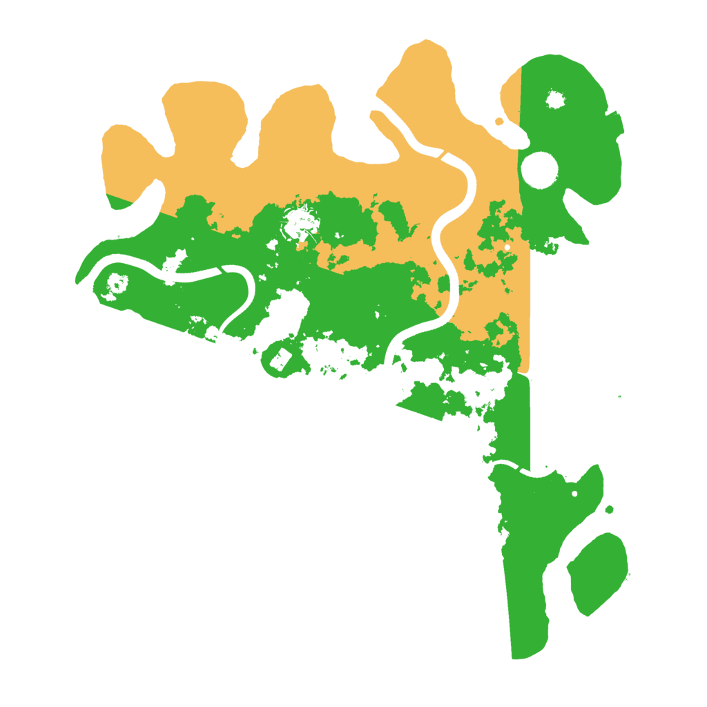 Biome Rust Map: Procedural Map, Size: 3500, Seed: 7991992