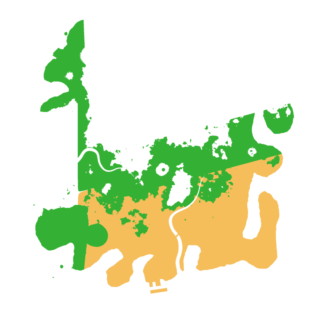 Biome Rust Map: Procedural Map, Size: 3700, Seed: 181666