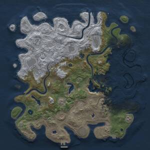 Thumbnail Rust Map: Procedural Map, Size: 4500, Seed: 361020504, 16 Monuments