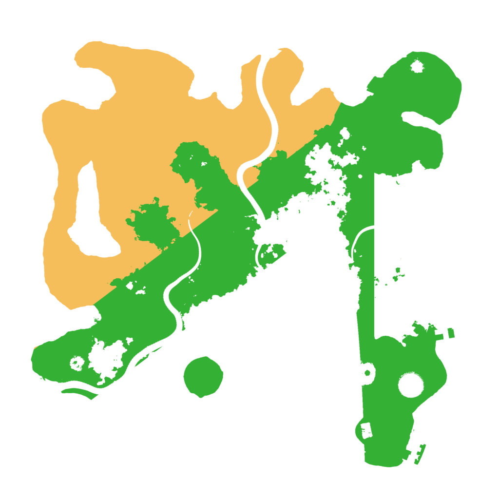 Biome Rust Map: Procedural Map, Size: 3500, Seed: 94363135