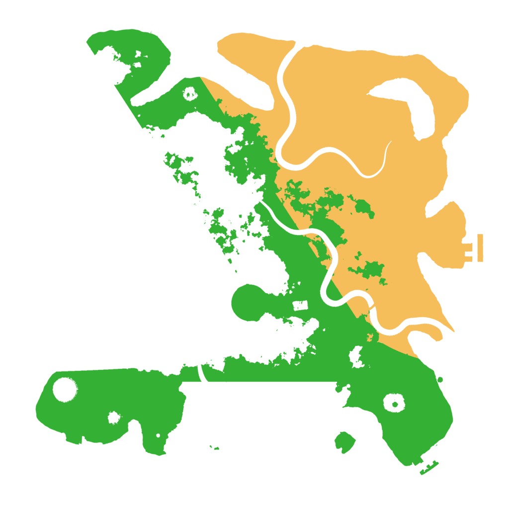 Biome Rust Map: Procedural Map, Size: 3700, Seed: 70498