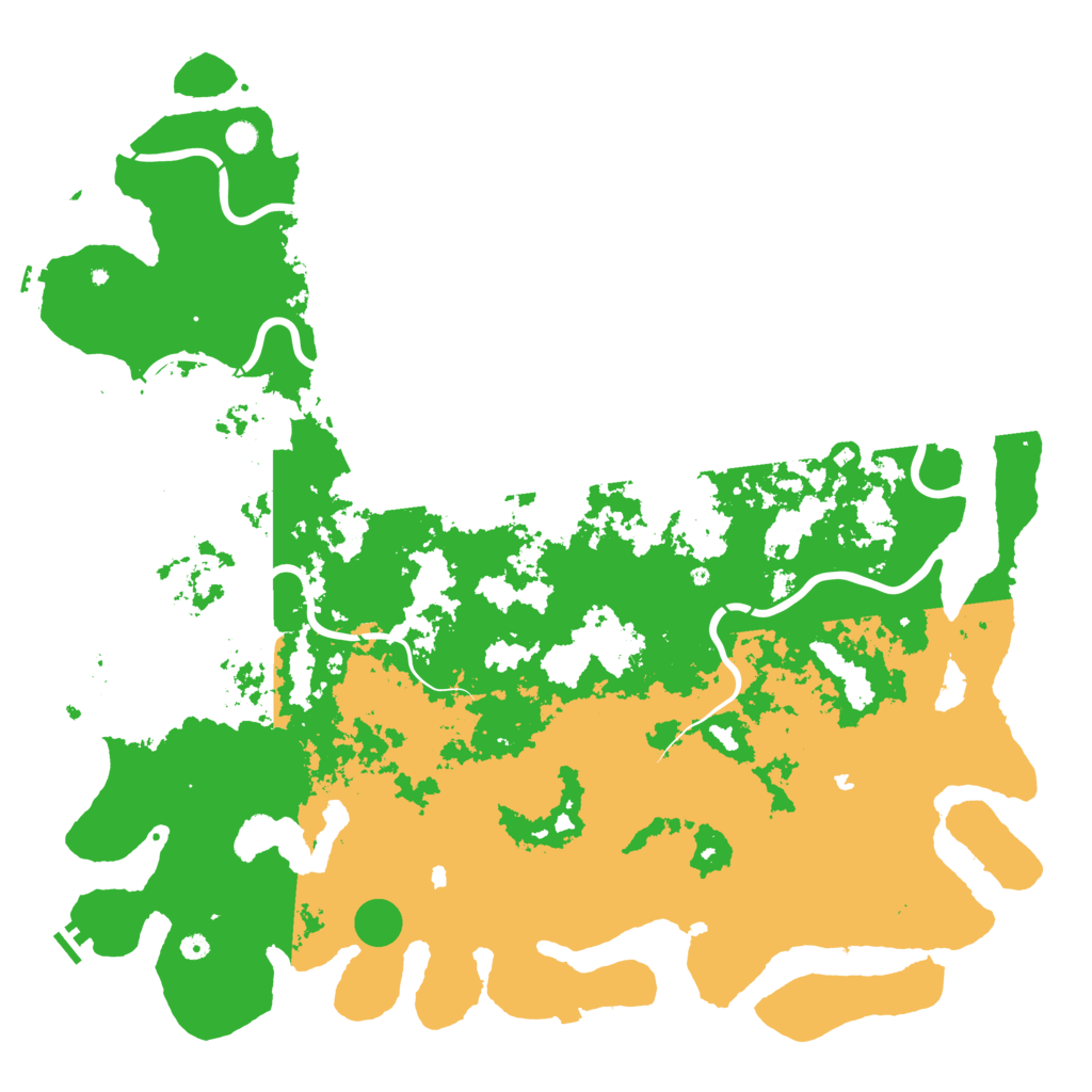 Biome Rust Map: Procedural Map, Size: 6000, Seed: 76416343