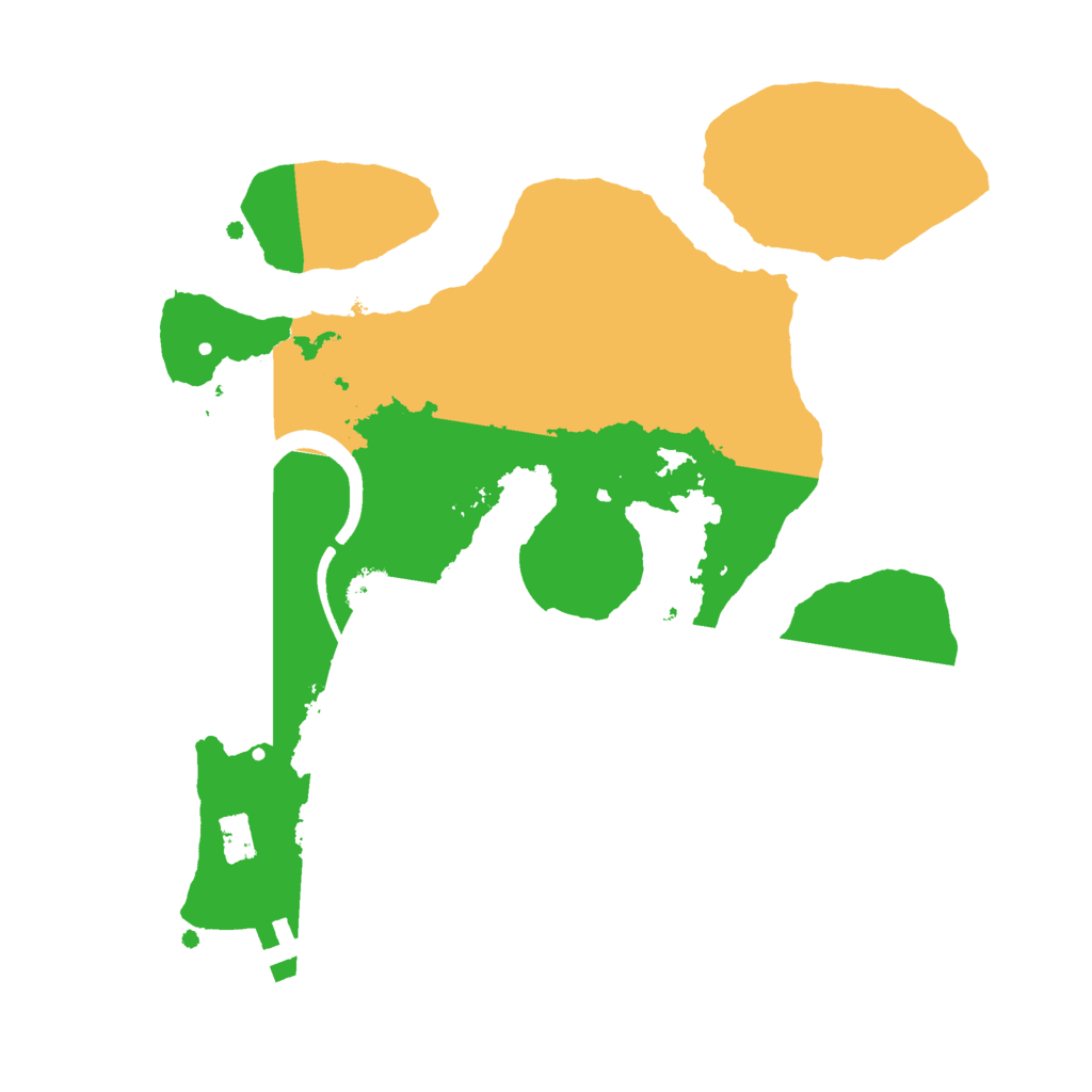 Biome Rust Map: Procedural Map, Size: 2500, Seed: 1419410662