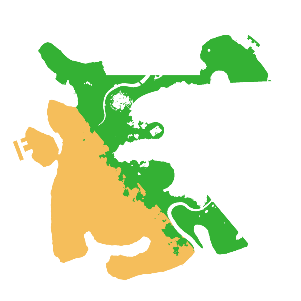 Biome Rust Map: Procedural Map, Size: 3000, Seed: 88851