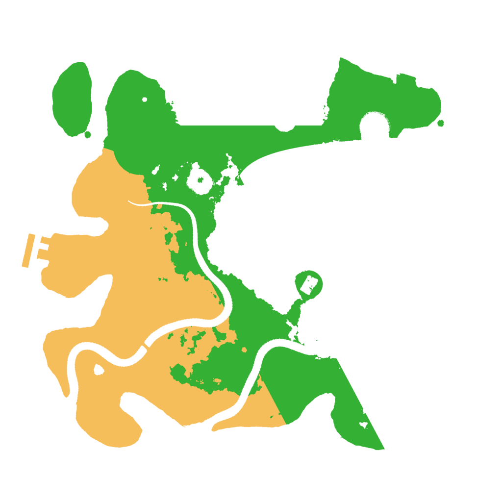 Biome Rust Map: Procedural Map, Size: 3000, Seed: 12884654