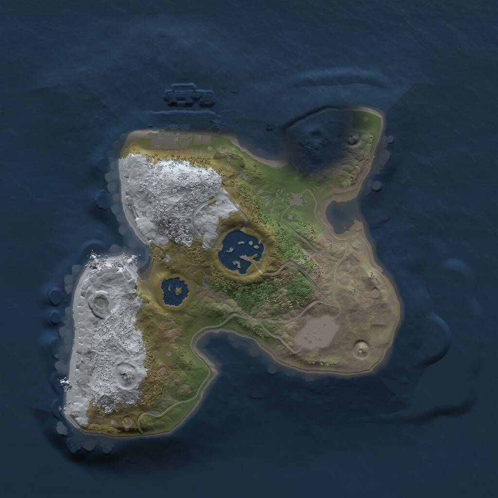 Rust Map: Procedural Map, Size: 1800, Seed: 1772766844, 3 Monuments