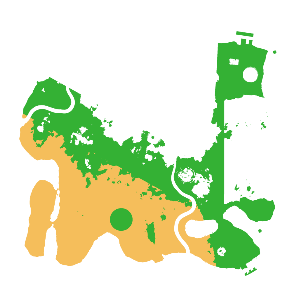 Biome Rust Map: Procedural Map, Size: 3500, Seed: 161115419