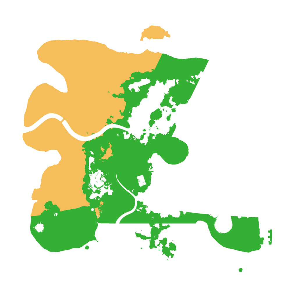 Biome Rust Map: Procedural Map, Size: 3000, Seed: 83404