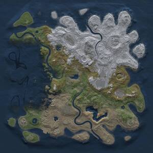 Thumbnail Rust Map: Procedural Map, Size: 4250, Seed: 635851778, 14 Monuments