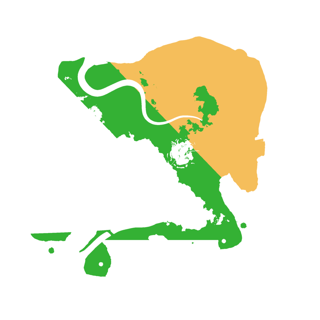 Biome Rust Map: Procedural Map, Size: 2200, Seed: 1460986118