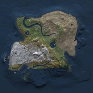 Thumbnail Rust Map: Procedural Map, Size: 2200, Seed: 1460986118, 7 Monuments