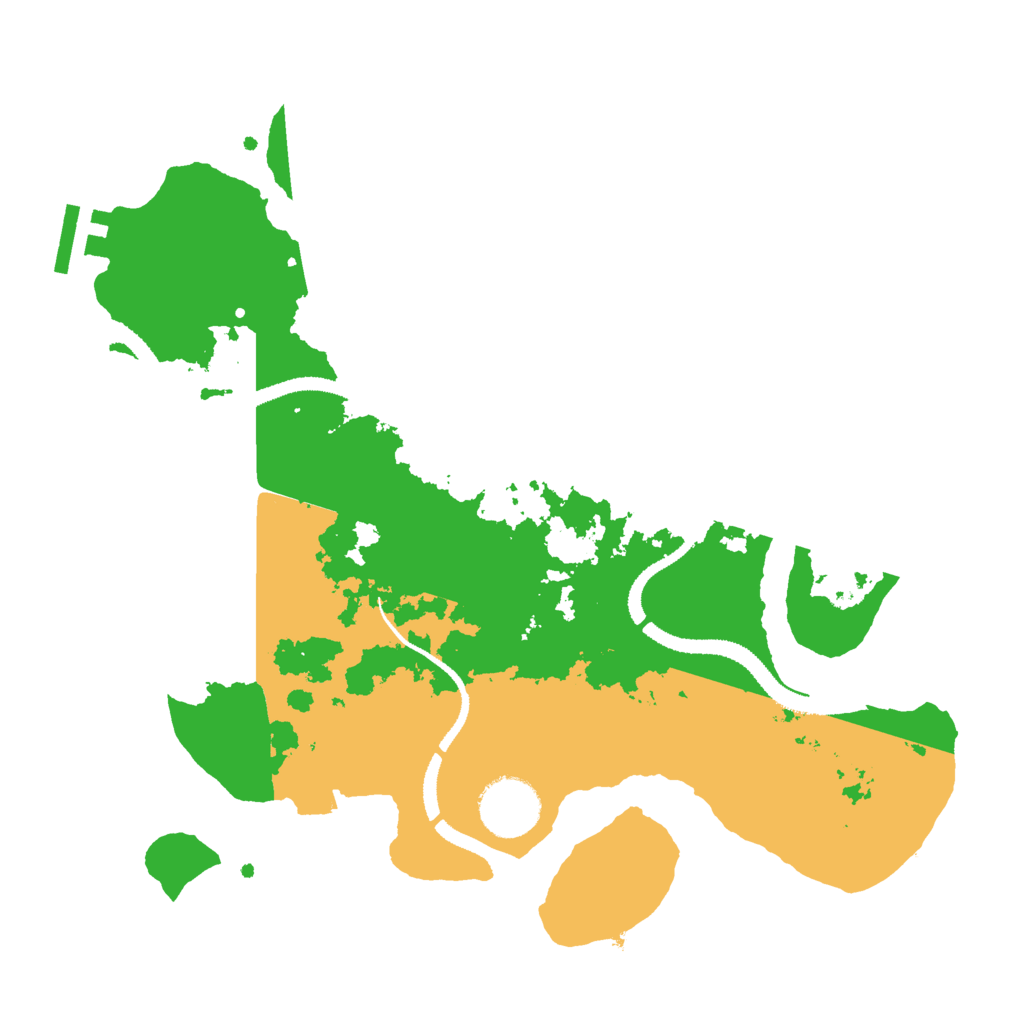Biome Rust Map: Procedural Map, Size: 3000, Seed: 792637655