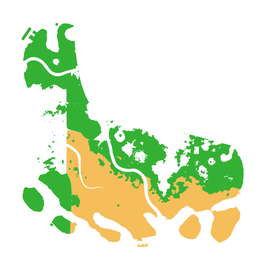 Biome Rust Map: Procedural Map, Size: 3750, Seed: 1282136883
