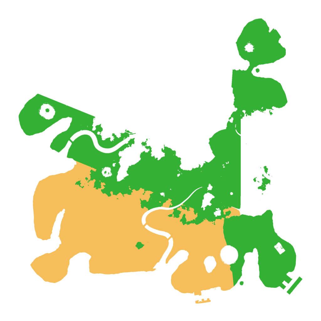 Biome Rust Map: Procedural Map, Size: 3200, Seed: 196779965