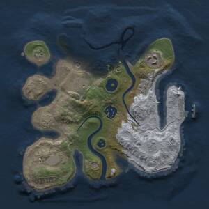 Thumbnail Rust Map: Procedural Map, Size: 2500, Seed: 619667540, 10 Monuments