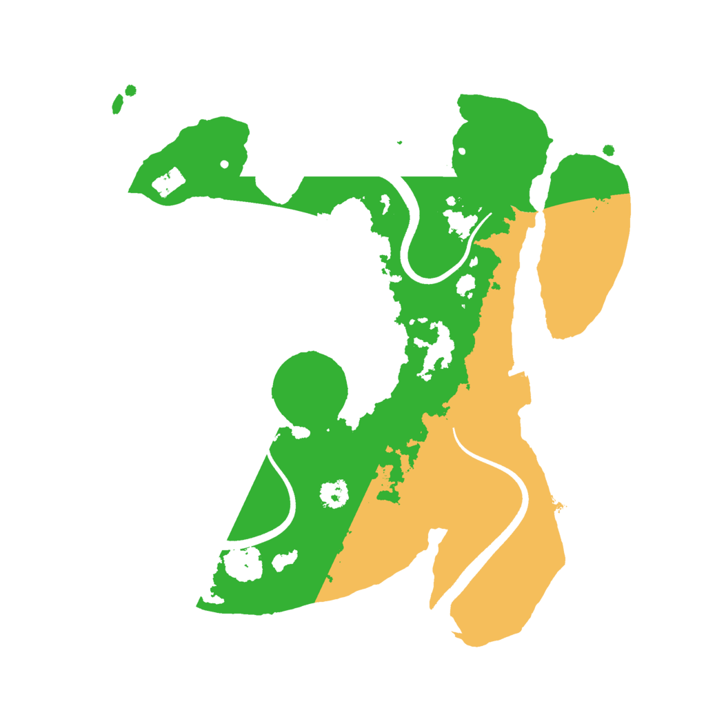 Biome Rust Map: Procedural Map, Size: 2500, Seed: 39281