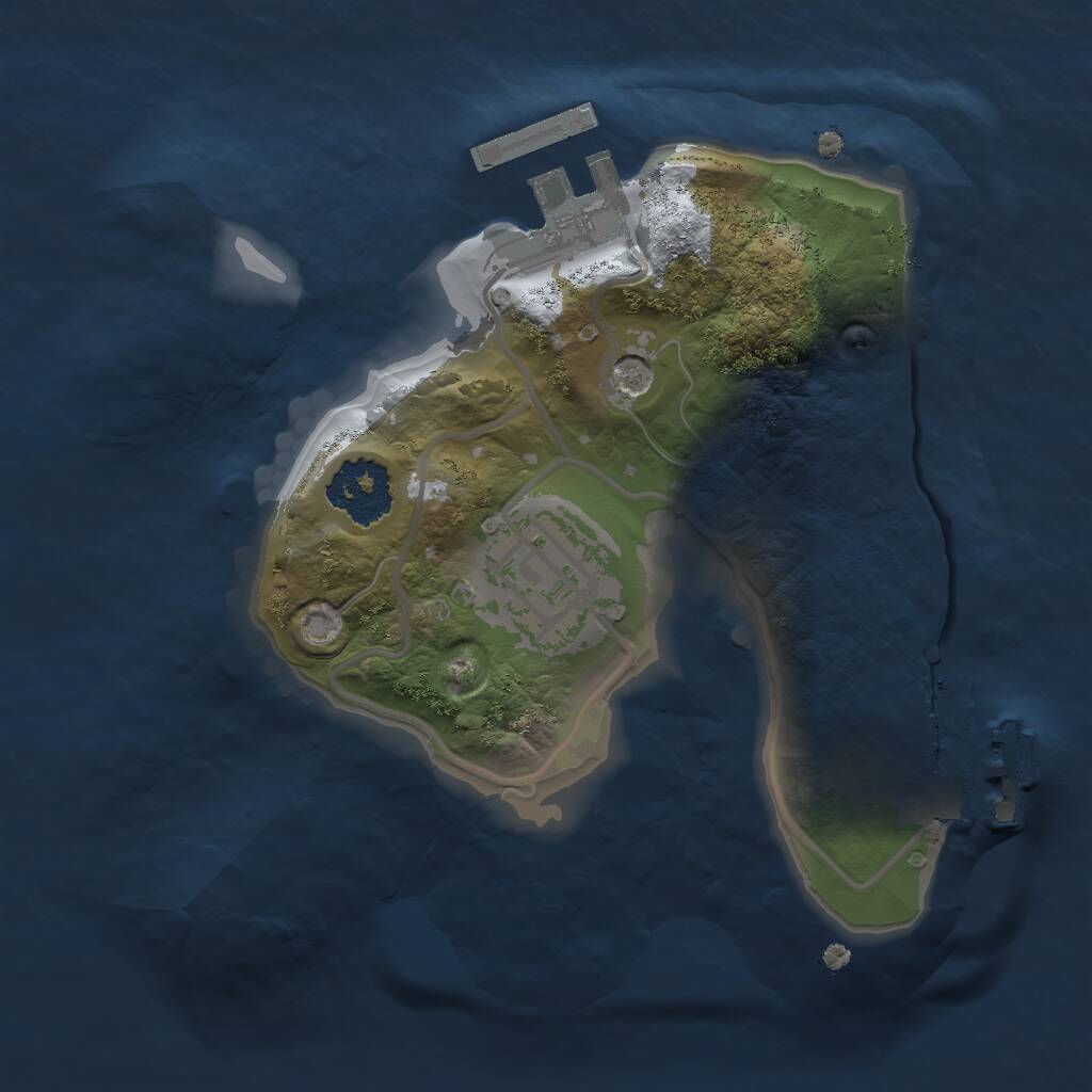 Rust Map: Procedural Map, Size: 1700, Seed: 1439472743, 5 Monuments