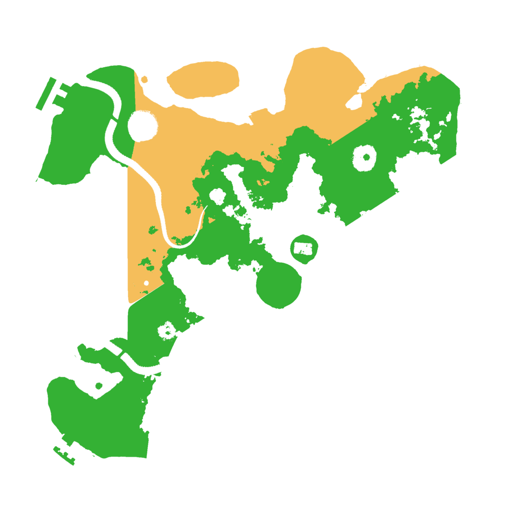 Biome Rust Map: Procedural Map, Size: 3000, Seed: 41658
