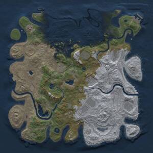 Thumbnail Rust Map: Procedural Map, Size: 4250, Seed: 1287589039, 17 Monuments